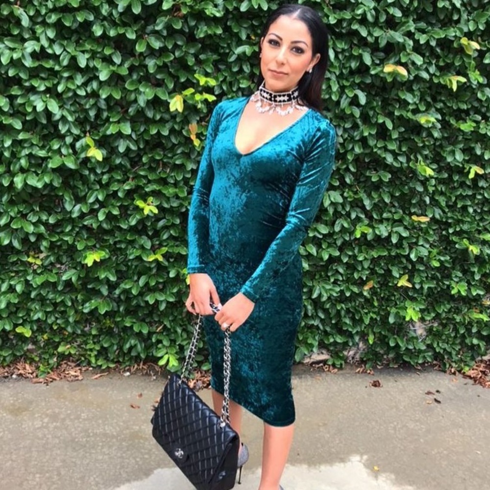 Fashion Nova Velvet Dress